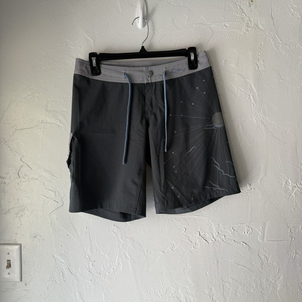 Mission Playground Board‎ Shorts 4 Sun Graphic Swim Trunks Eco Spandex Swim